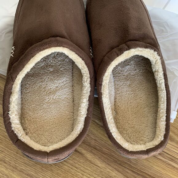 NewDenBer Men's Cozy Memory Foam Slippers Soft Slip on Indoor Outdoor Clog House - Picture 7 of 15